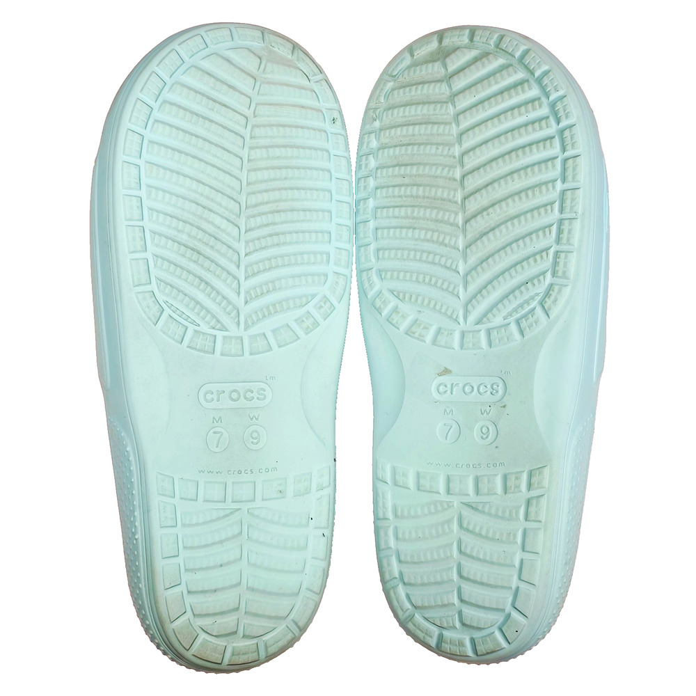 CROCS Classic Slides Unisex, Women's 9 Men's 7 Aqua Blue/Turquoise - Picture 9 of 9